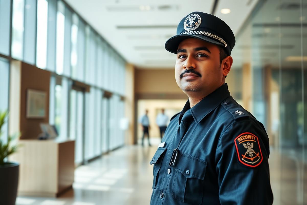 Office Security — SARASPRO trained personnel on duty in Pune, Maharashtra