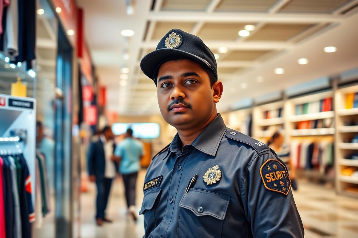 Retail Security — SARASPRO trained personnel on duty in Pune, Maharashtra