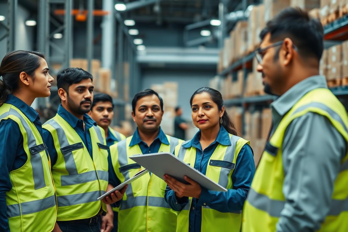 Temporary Staffing — SARASPRO trained personnel on duty in Pune, Maharashtra